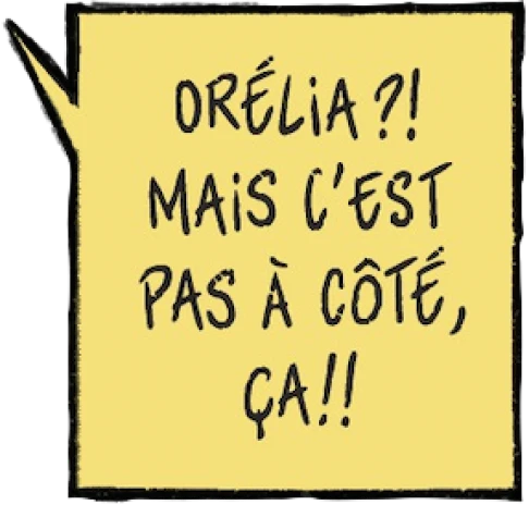 dialogue de l'épée : Orélia ?! Mais c'est pas à côté, ça !!